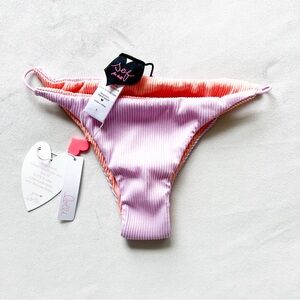 Lolli Vibrant Purple and Peach Bikini Bottom - Small